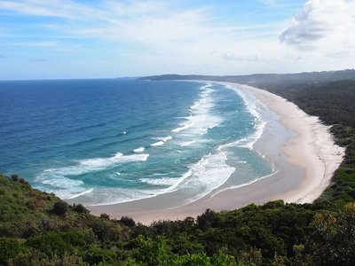 Tallow Beach from the Lighthouse