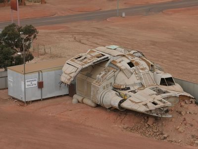 Movie Set Spaceship...Next to the Toilets.
