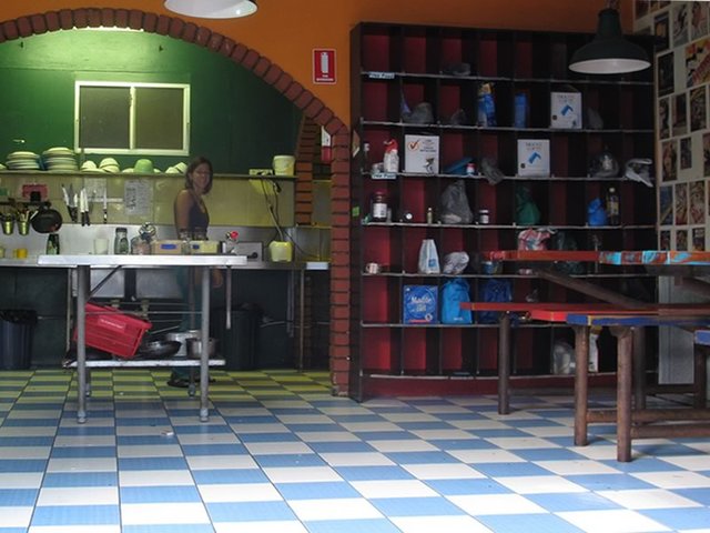 Communal kitchen at Annie's Place