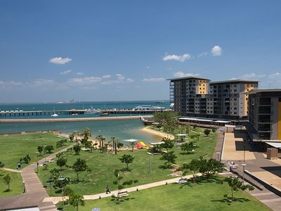 Safe-Swim Beach in the Wharf Precinct