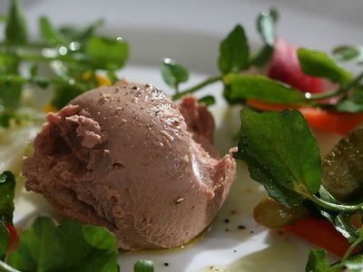 Duck Liver Pâté, Bistro Molines