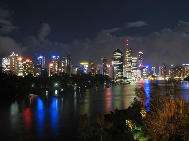 Brisbane City from the Kangaroo Point Cliffs